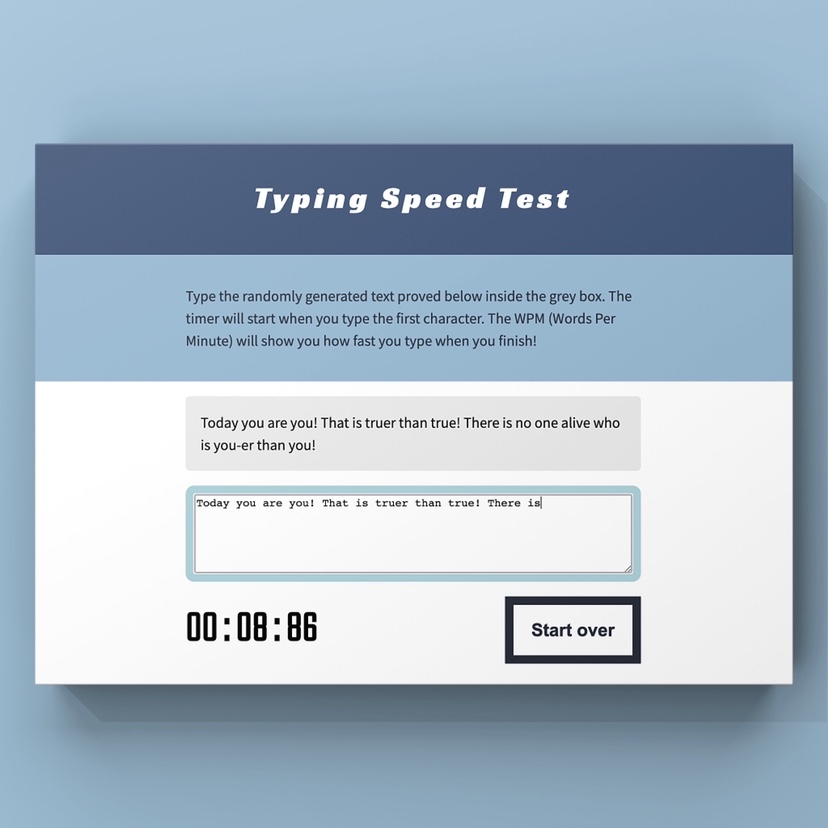 Typing Speed Test